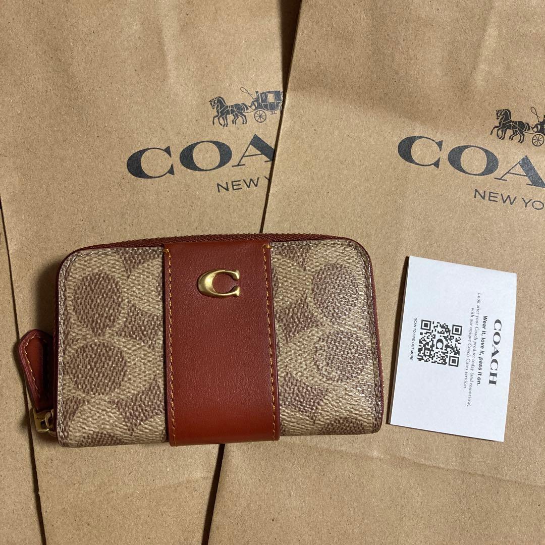 COACH ケース　カードケース　財布　コーチ　正規品　シグネチャー