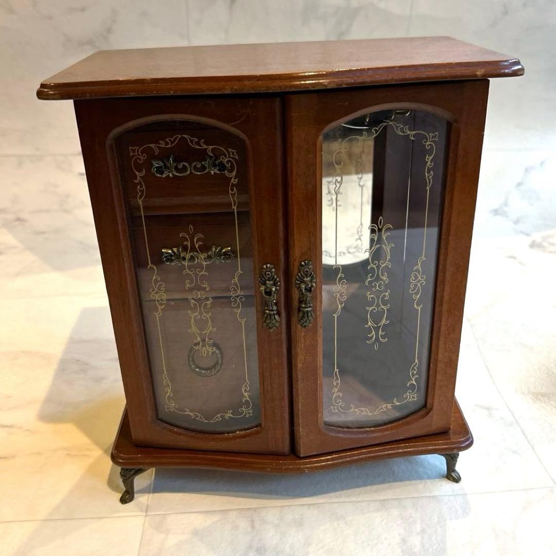 希少 TOYO 木製オルゴール付きジュエリーボックス日本製・1970〜80年代