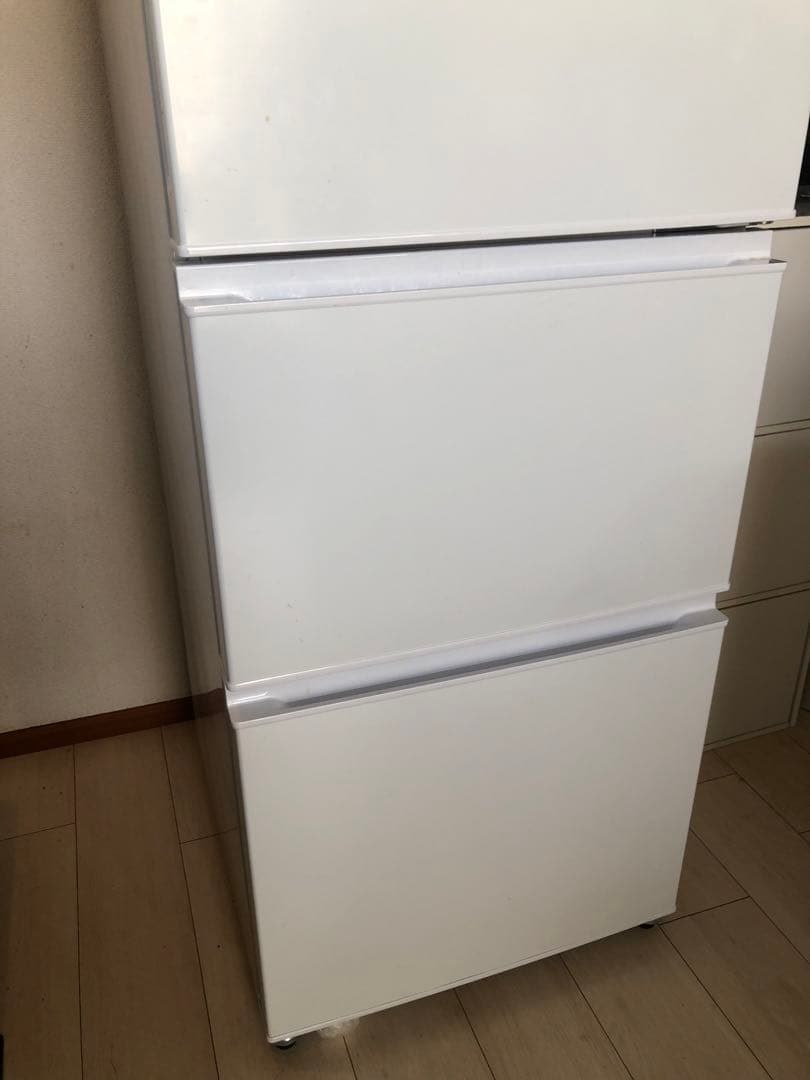 ホワイト 3ドア冷蔵庫