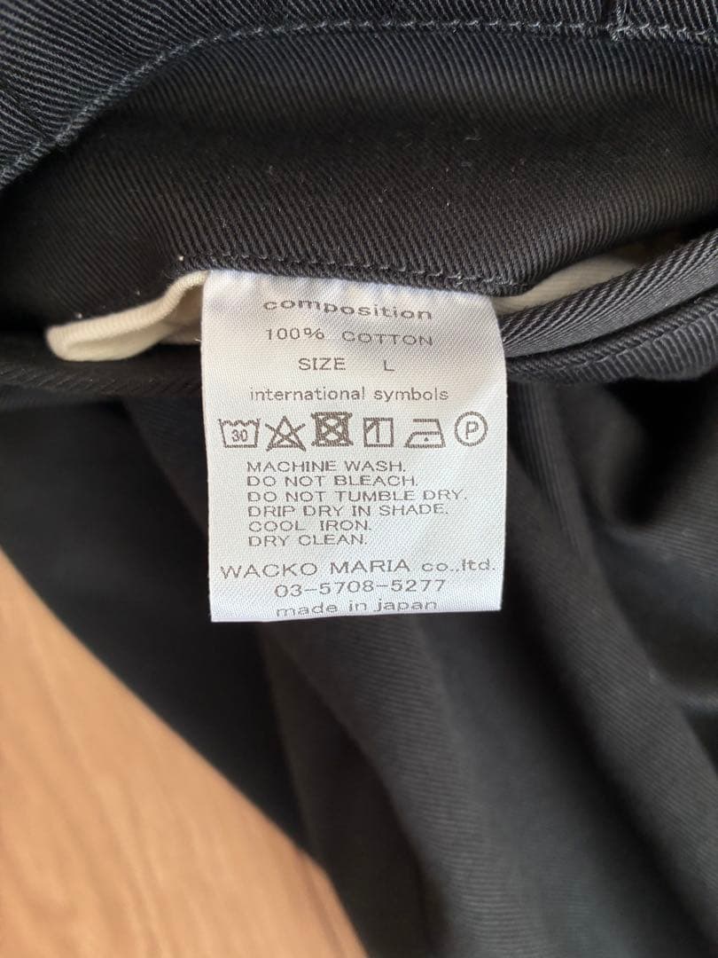 WACKO MARIA パンツ　 Lサイズ　ブラック　ワコマリア