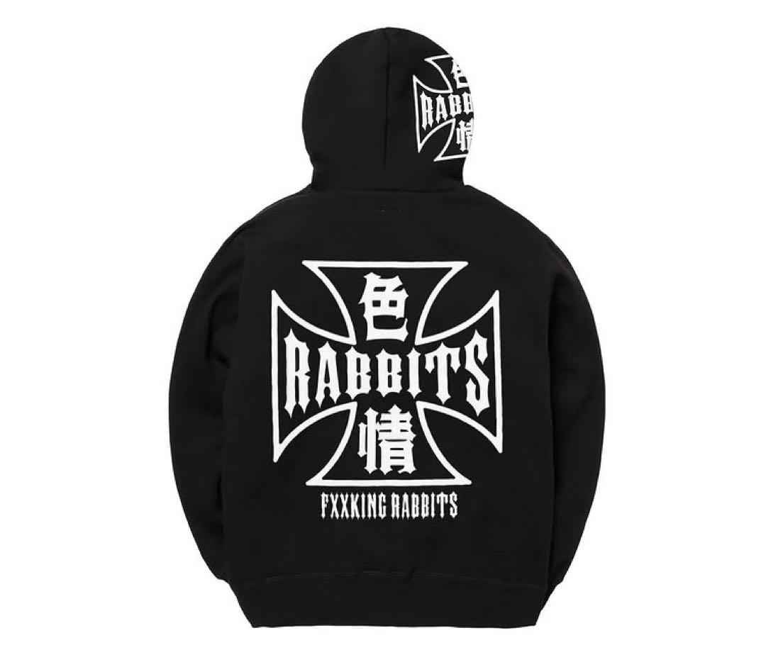 fr2 即完売 色情RABBITS Zip-up パーカー ウエストコースト