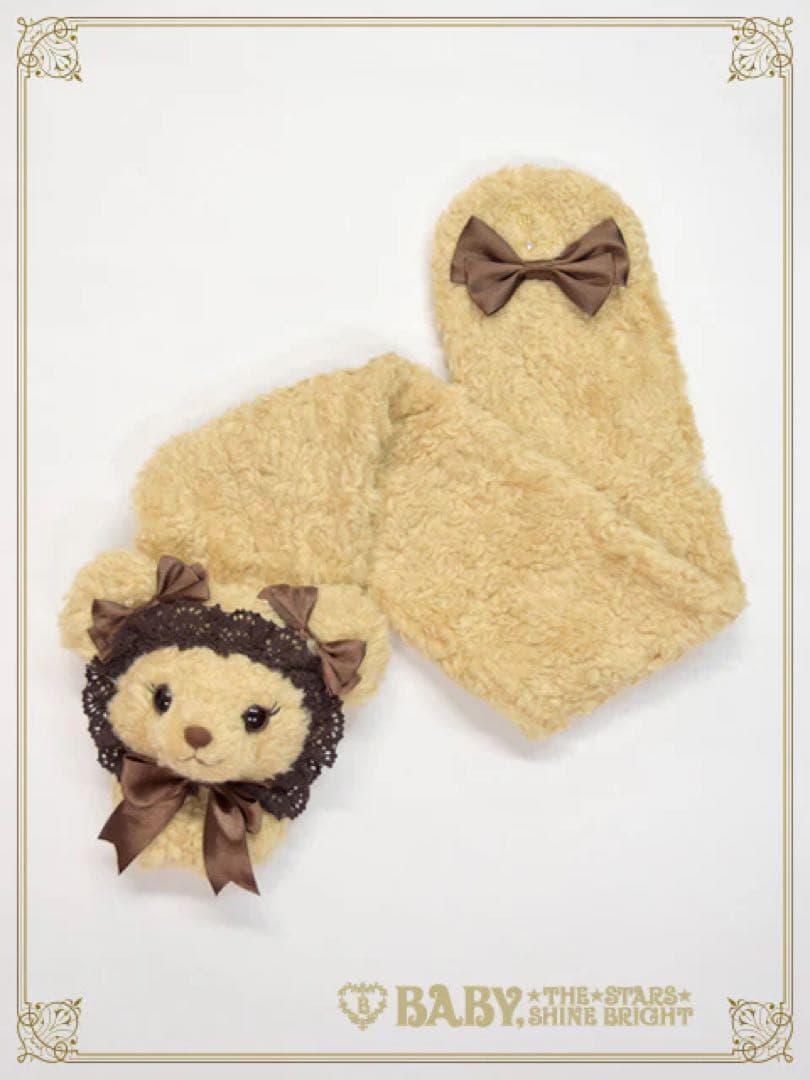 BABYTHE STARS SHINE BRIGHT くまくみゃちゃんマフラー