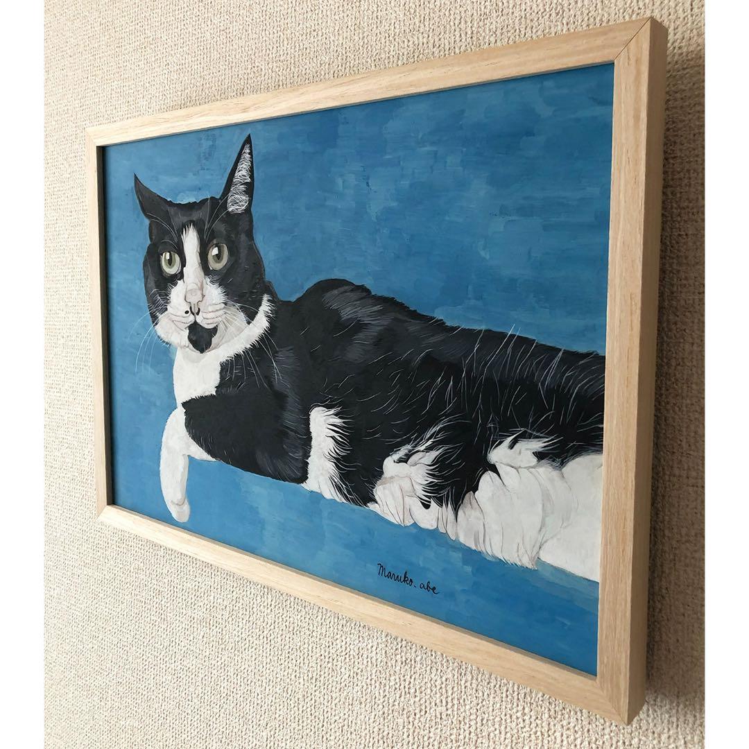 「ウメ8」猫イラスト（原画）一点物