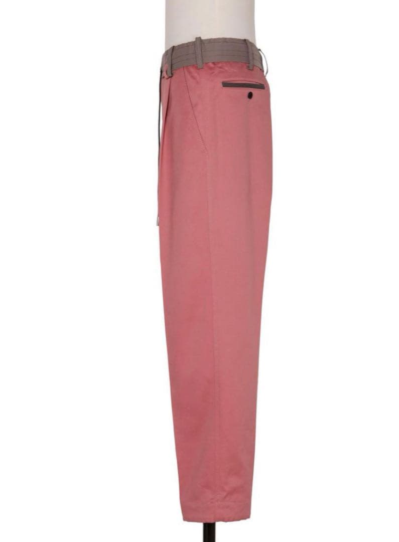 sacai ピンク　チノパン　コットン　22aw Chinopants サカイ