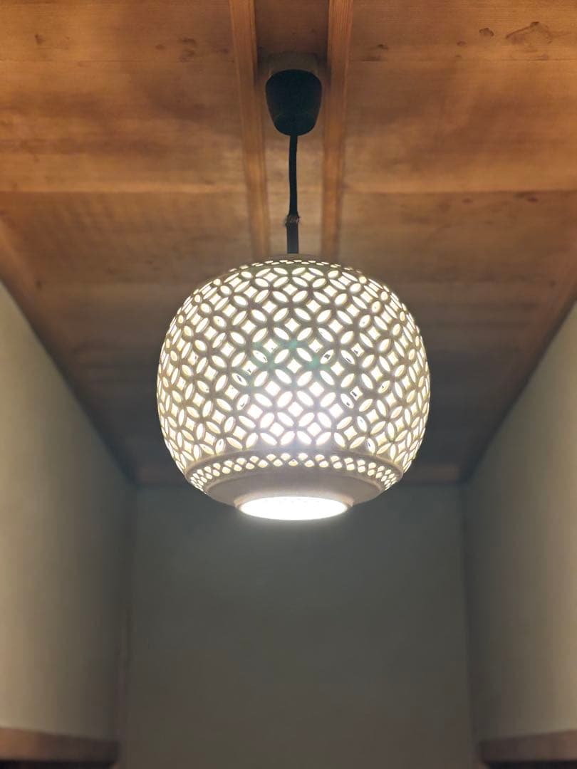 アンティーク調陶器ペンダントライト