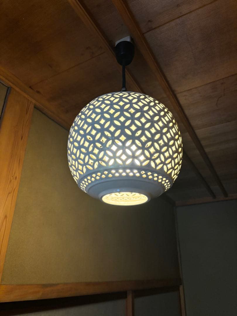 アンティーク調陶器ペンダントライト