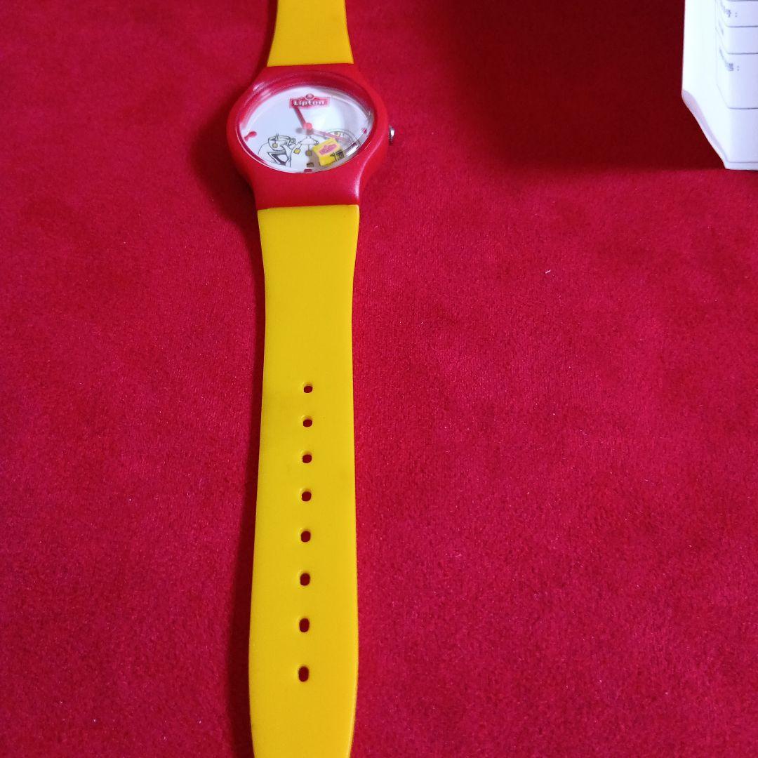 リプトン　Lipton キャラクター時計 抽選当選品　　電池交換済　稼働確認済