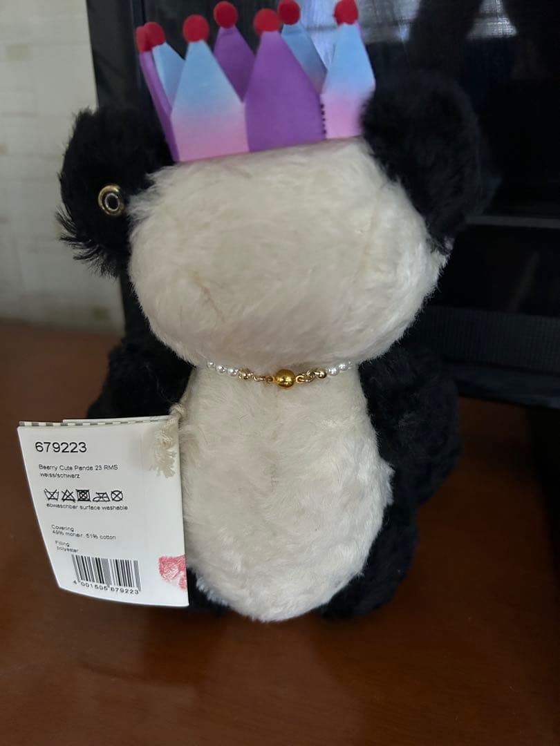 新品未使用Steiffシュタイフ xFRAGMENT ALAIA パンダ