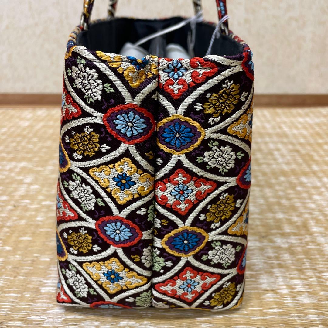 新品 日本製 和装バッグ ハンドバッグ 金襴バッグ 利休バッグ お茶席 着物