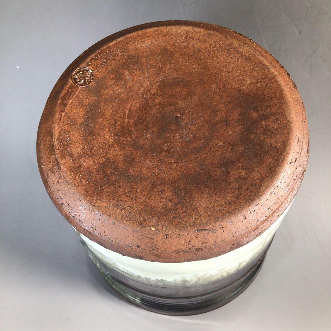 Ｎ５７２　水指　『加藤春永造』『朝鮮唐津』『一重口水指』　共箱　茶道具