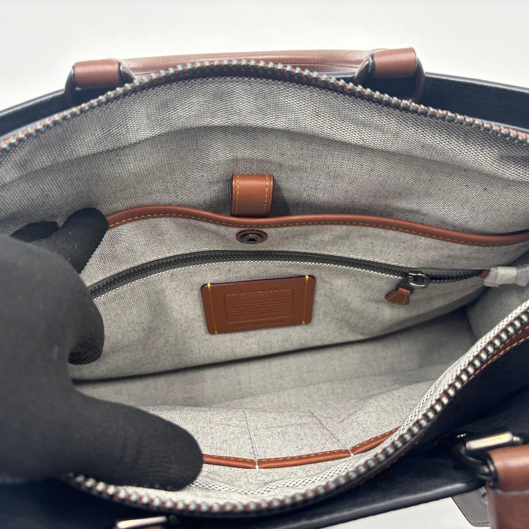 coach コーチ ビジネスバッグ　ハンドバッグ　ショルダー付き　2way 美品