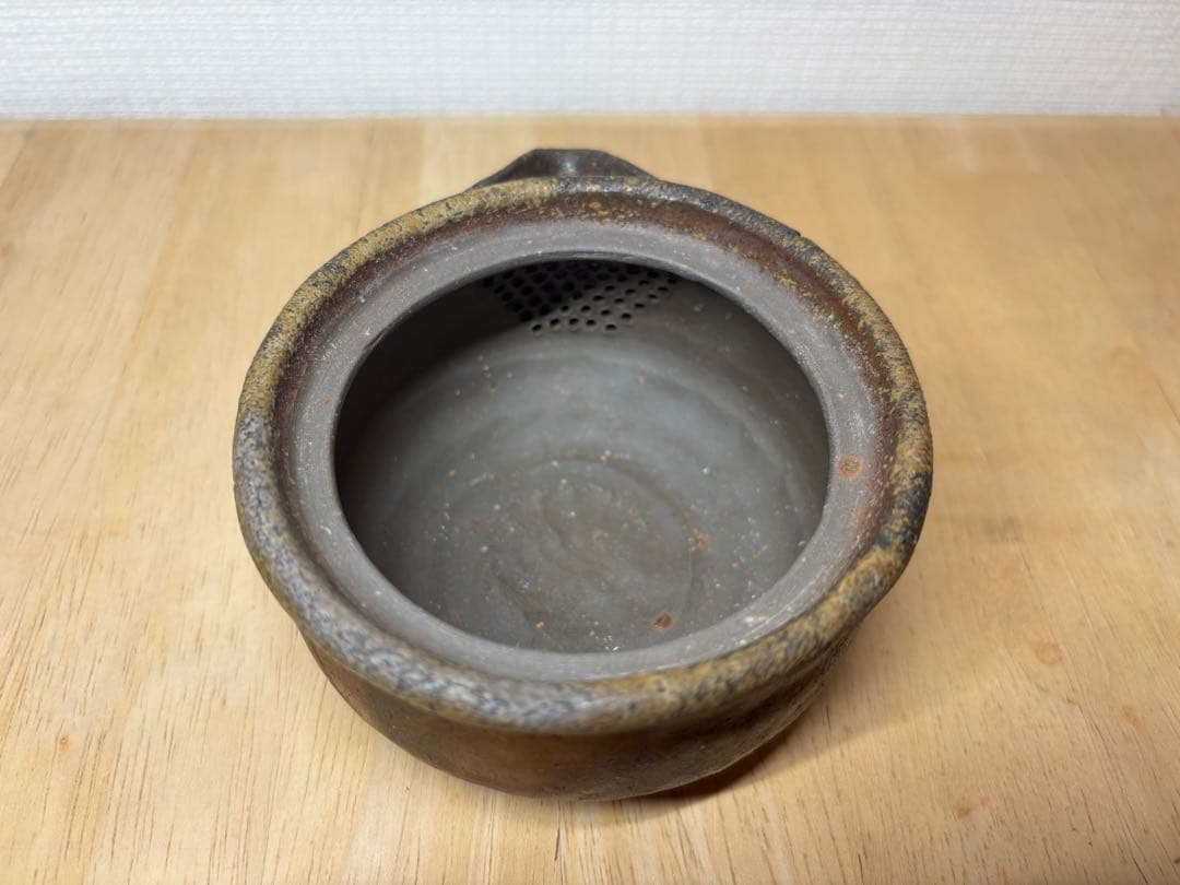 ㊾備前焼 宝瓶 登り窯 松 まつ マツ 手びねり 急須