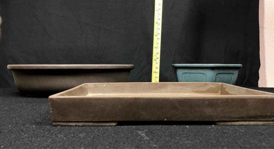 盆栽鉢　植木鉢　山野草鉢　観葉植物　園芸　ミニ盆栽鉢各種　落款あり 8個まとめて