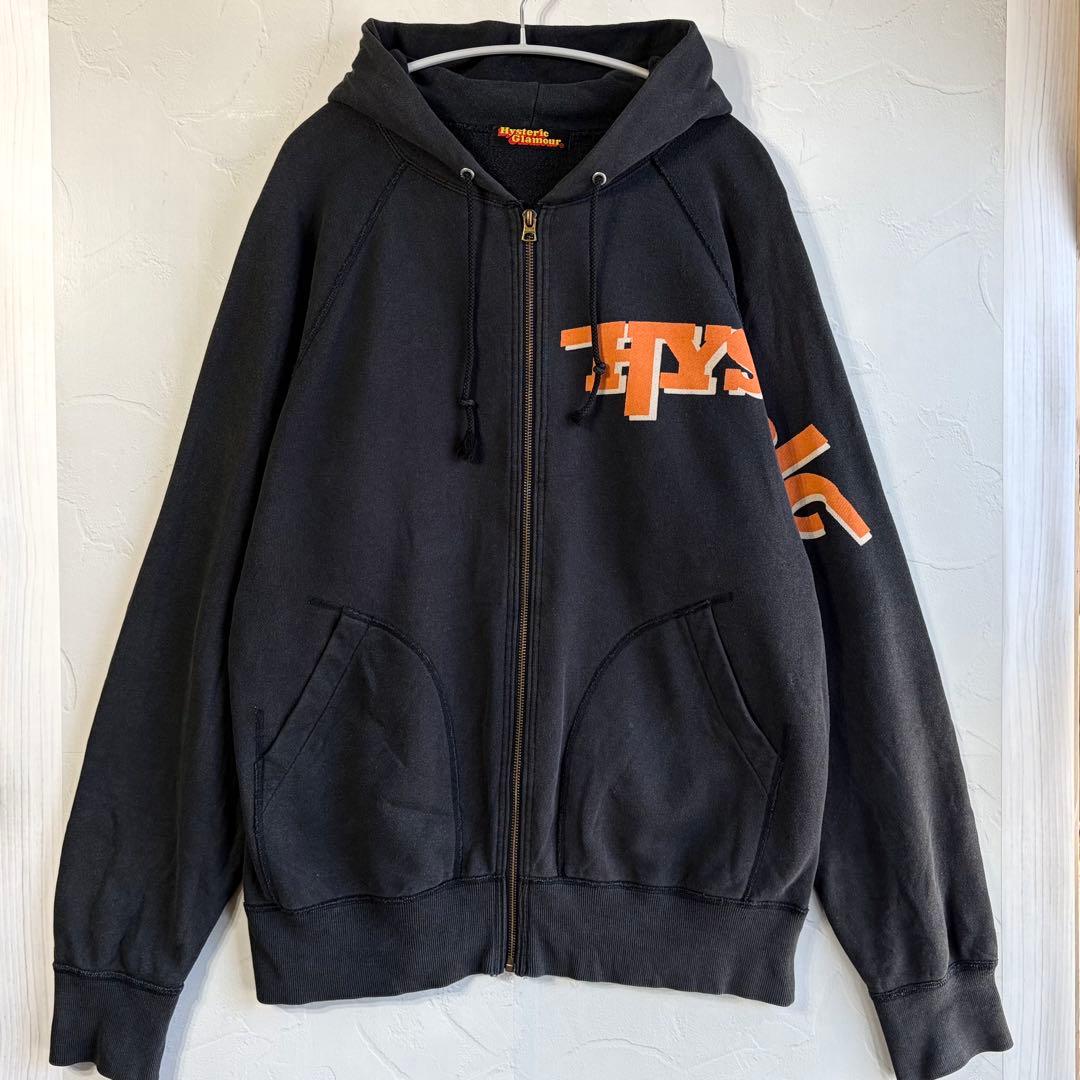 【HYSTERIC GLAMOUR】Vintage zip-up hoodie