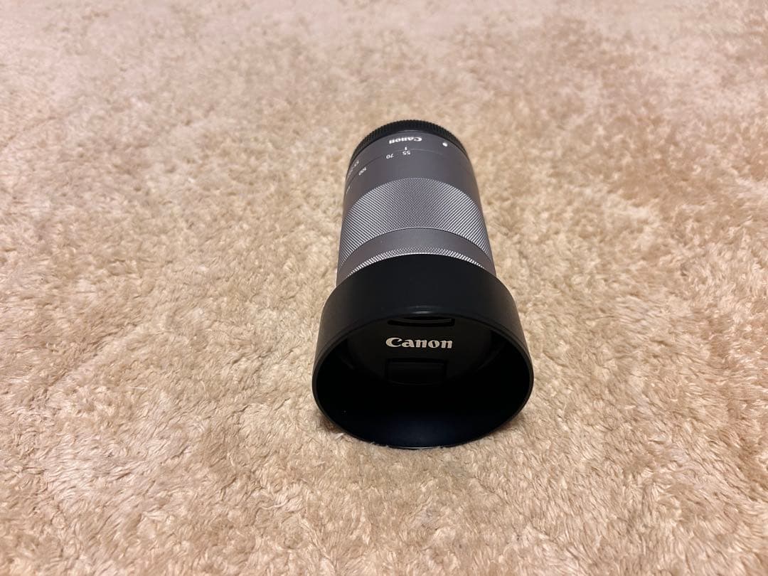 ⭐︎美品Canonミラーレス用 EF-M 55-200mm 望遠レンズ　フード付⭐︎