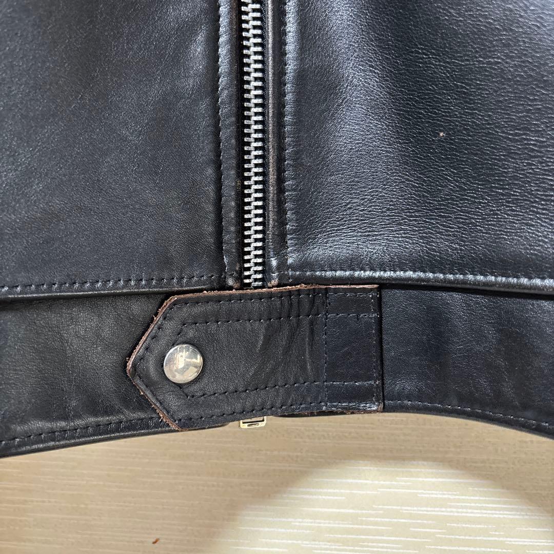 とし ６６６ シングルライダース ベジタブルタンニン鞣し茶芯