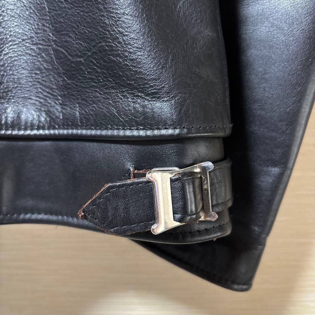 とし ６６６ シングルライダース ベジタブルタンニン鞣し茶芯