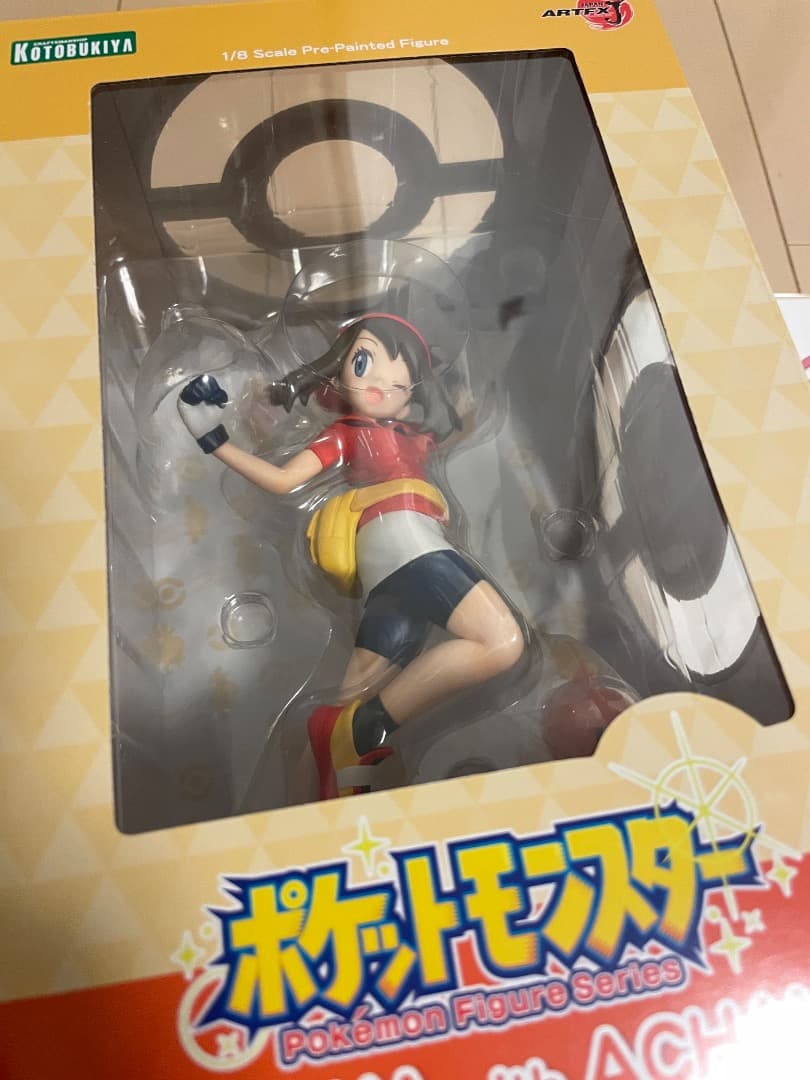 ポケモン　コトブキヤ　 ARTFX J　ハルカ　アチャモ　フィギュア　色紙付き