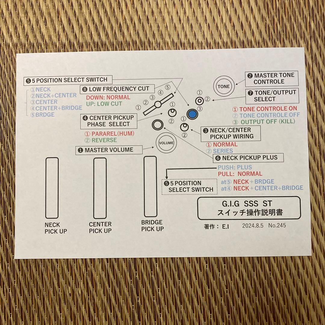 ☆値下決断　珍品美品　モディファイして新機能満載　G.I.G ストラトキャスター