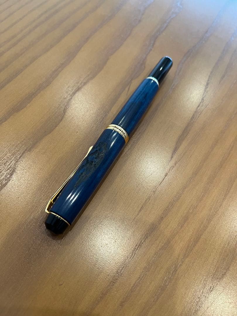 くれ竹万年毛筆 夢銀河 鹿角 古代藍染め