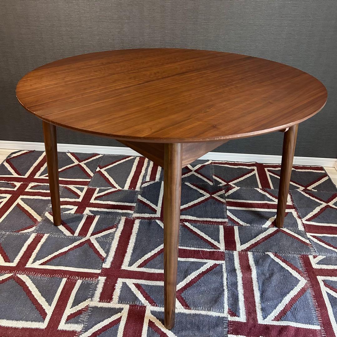 【美品】ウニコ ブレナ エクステンションテーブル Φ1100 伸縮式 24年製