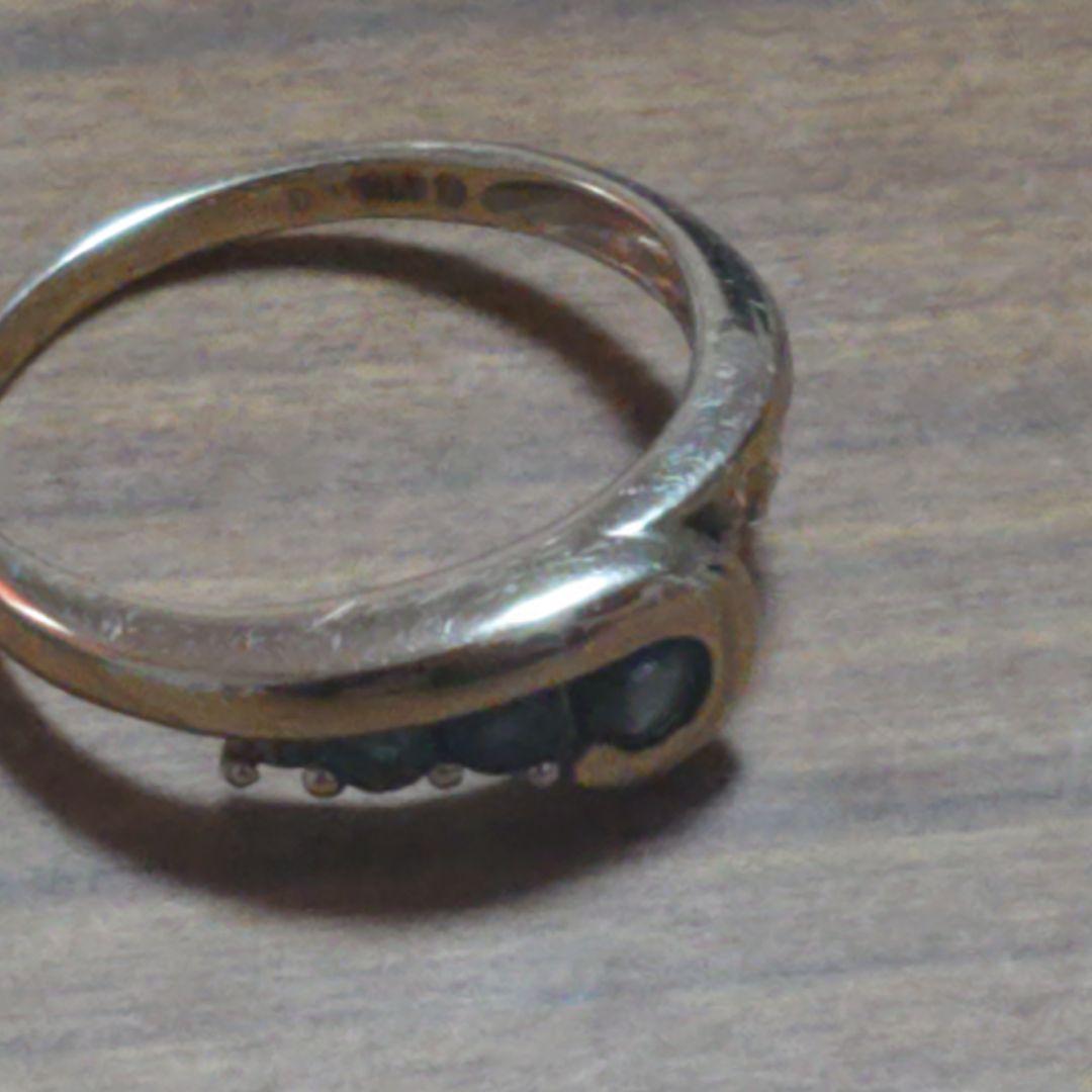 の*ん様 2,0から2,5グラム☆石とれてます。サファイアエステールリングk14