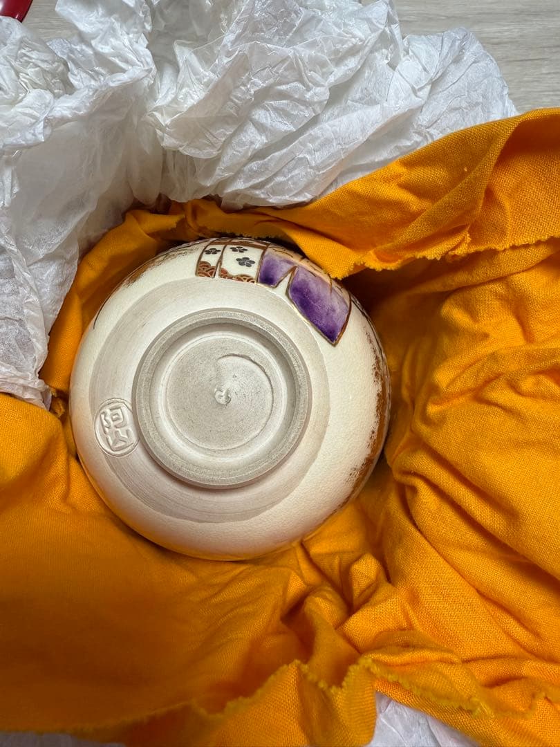 引越しのためお安く出品「茶道具」京焼　「通次阿山造」「仁清写立雛」