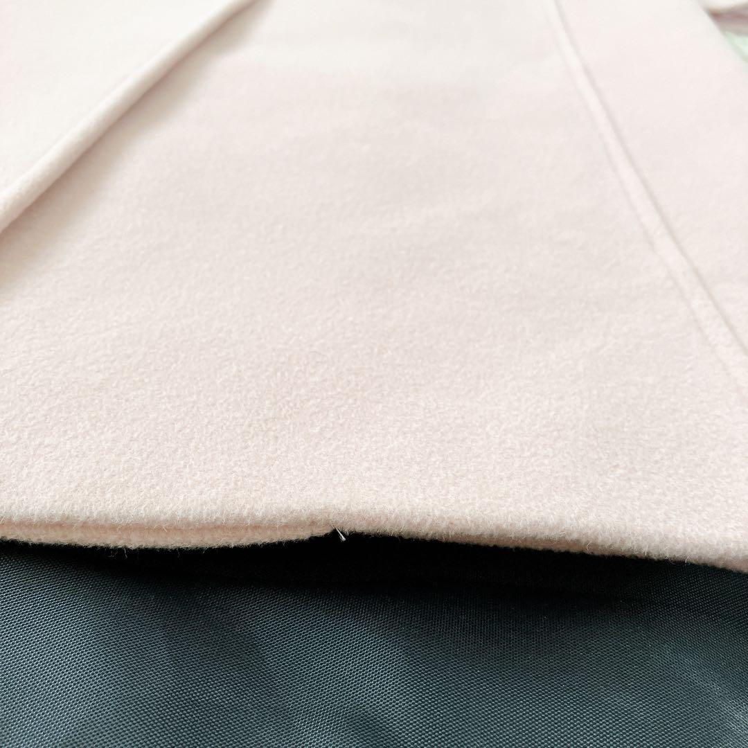 美品✨Rene 2020 アンゴラ混ロングチェスターコート 34 ピンクベージュ