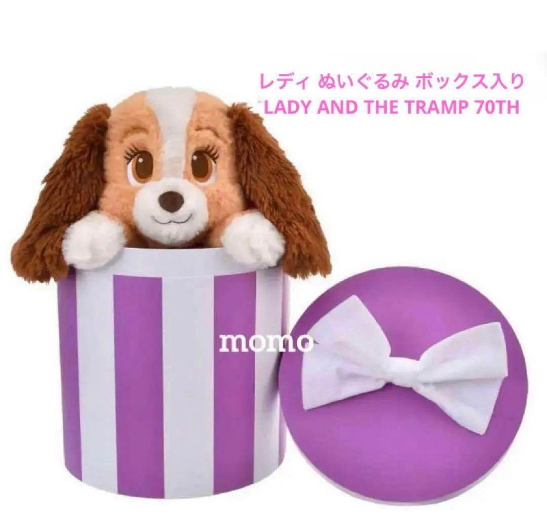 レディ ぬいぐるみ ボックス入り LADY AND THE TRAMP 70TH