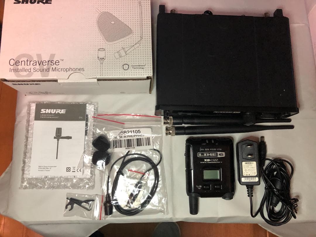 LINE 6 XD-V55 ワイヤレスシステム＋SHUREラベリアマイク