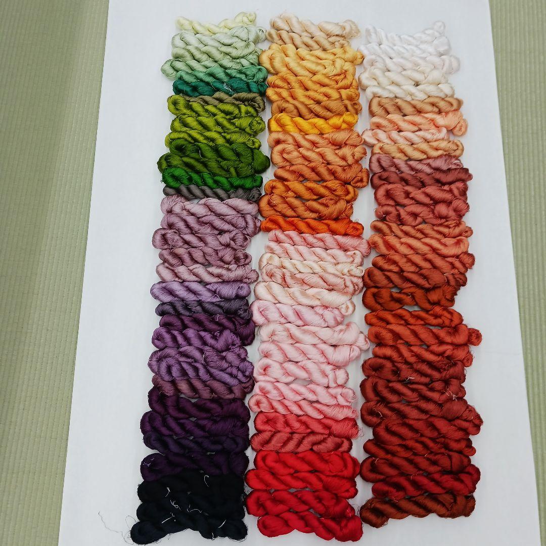 織物、組紐、刺繍手芸用絹糸セット361