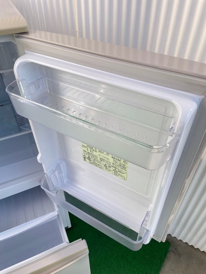 891 シャープ 左右付け替え可能ドア 2ドア冷蔵庫 一人暮らし 単身 ベージュ