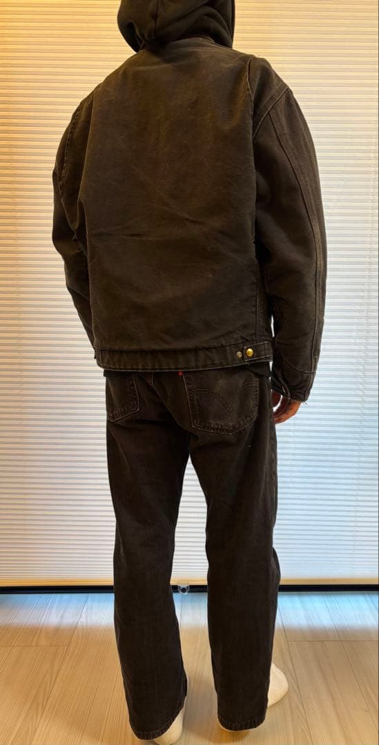 カーハート デトロイトジャケット ブラック JB105 90s