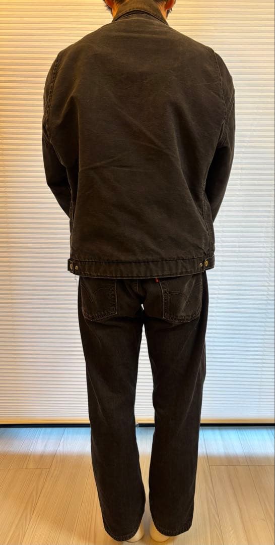 カーハート デトロイトジャケット ブラック JB105 90s