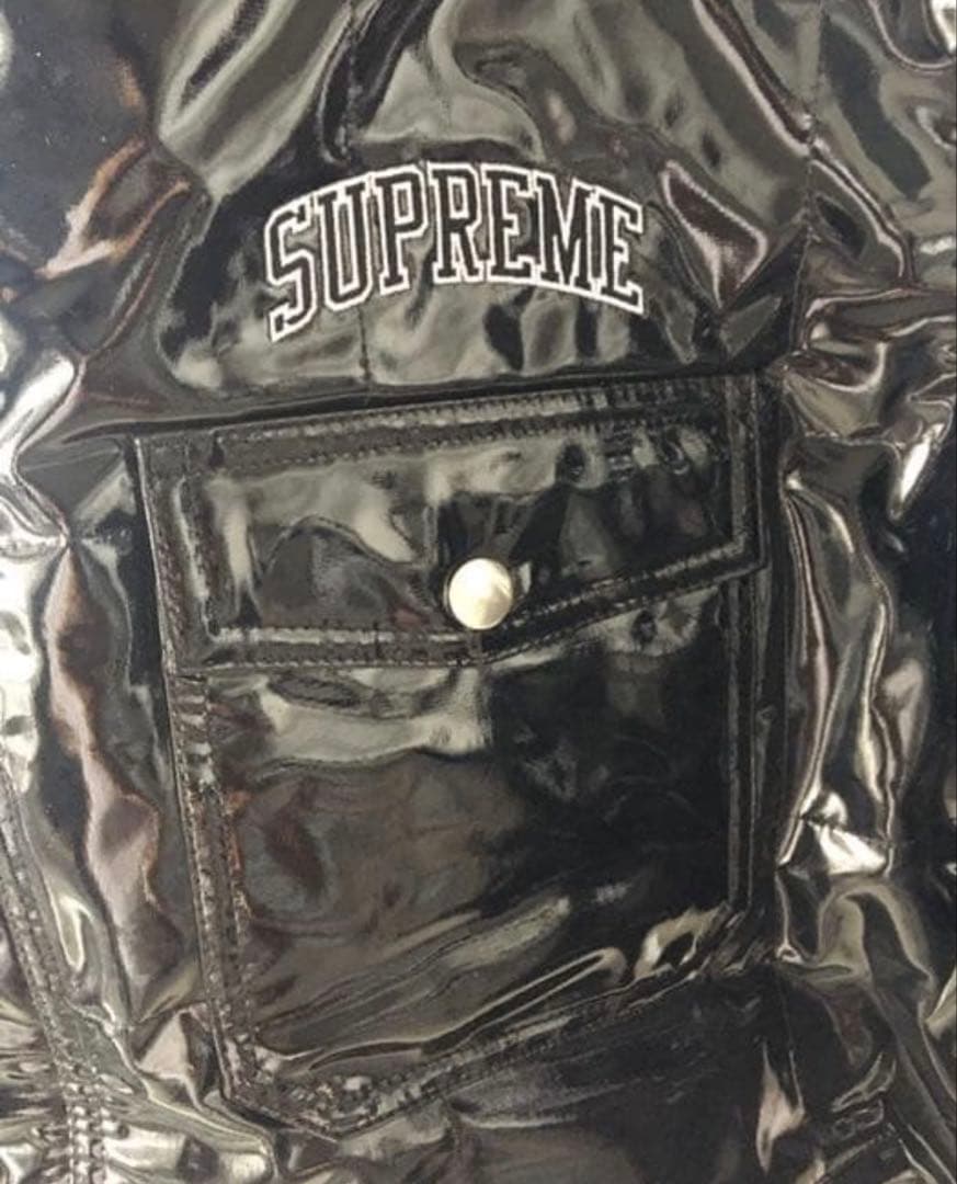supreme Quilted work jacket black 黒L