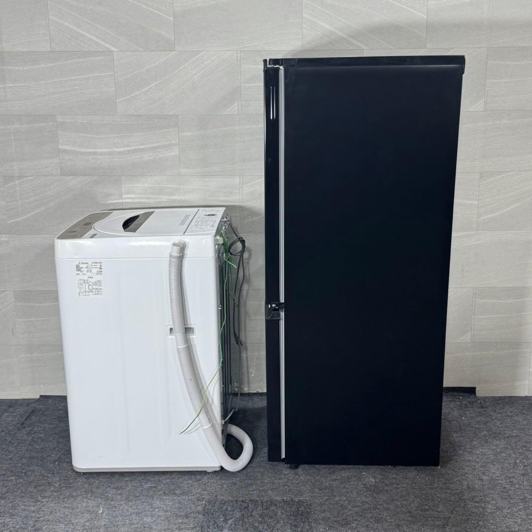 引取限定価格 SHARP 生活家電 2点セット 冷蔵庫 洗濯機 d4452