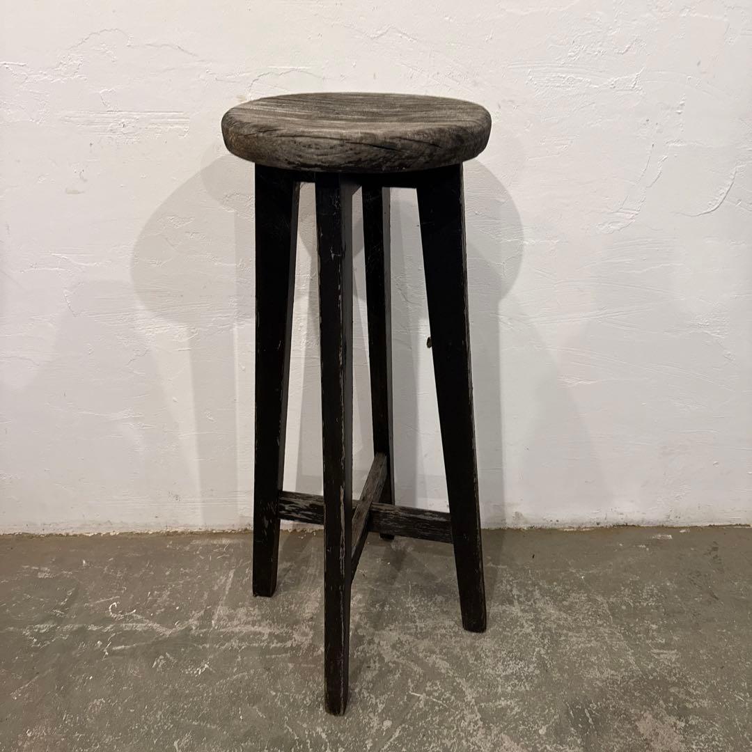 ヴィンテージ　バースツール　ペイント　ハイチェア　1