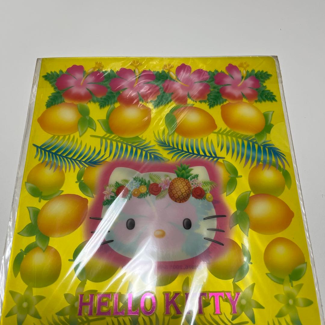 ハローキティA4クリアファイル サマー2001年製 新品未使用サンリオ レア