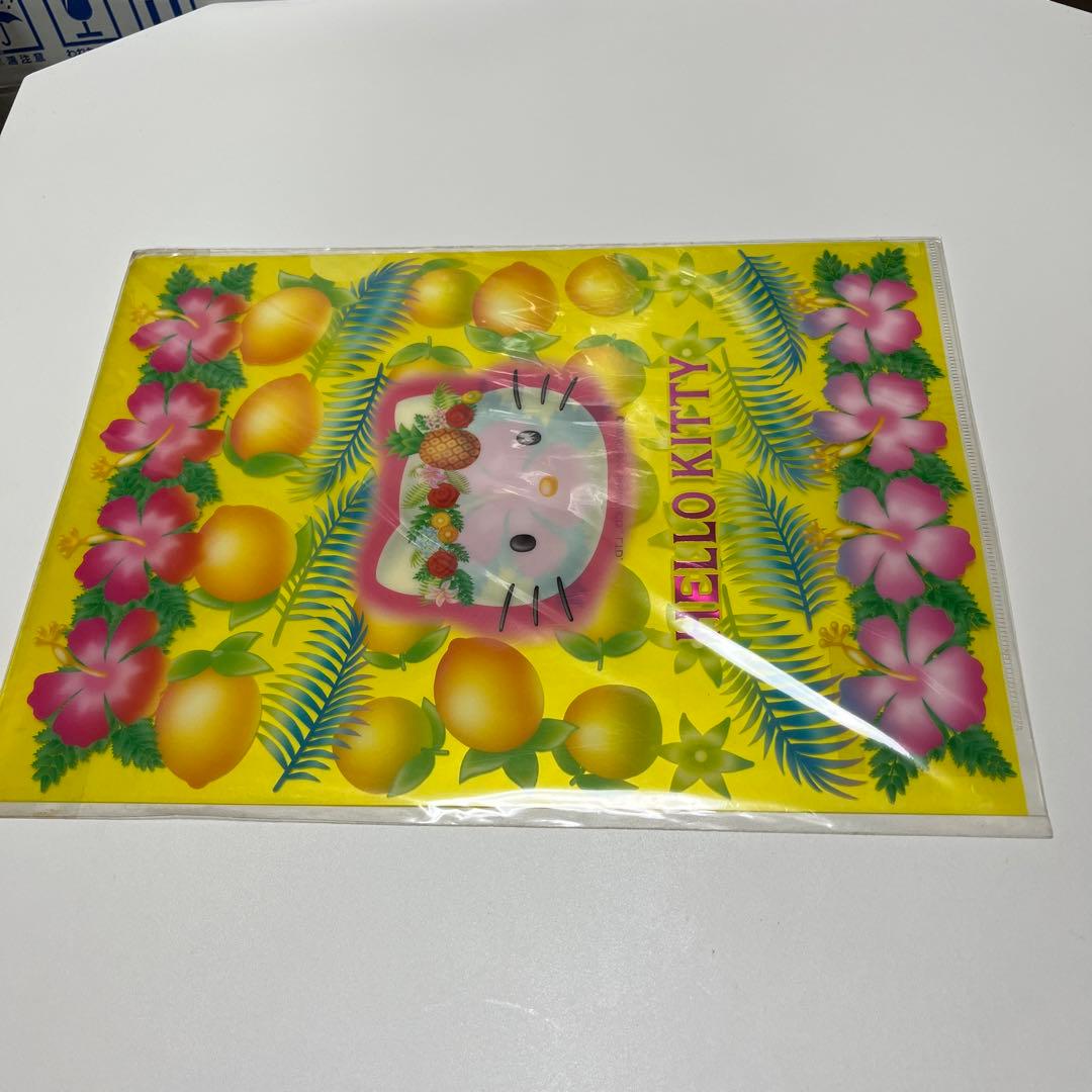 ハローキティA4クリアファイル サマー2001年製 新品未使用サンリオ レア