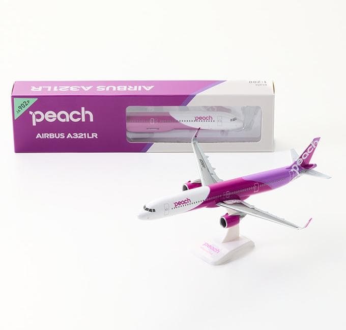 【新品】ピーチ エアバスA321LR モデルプレーン 1/200【匿名】