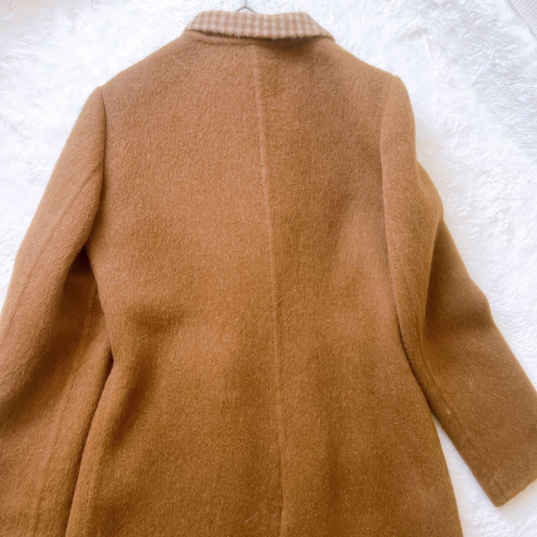 PIACENZA ピアチェンツァアルパカ　 Ａライン　ロングコート キャメル色