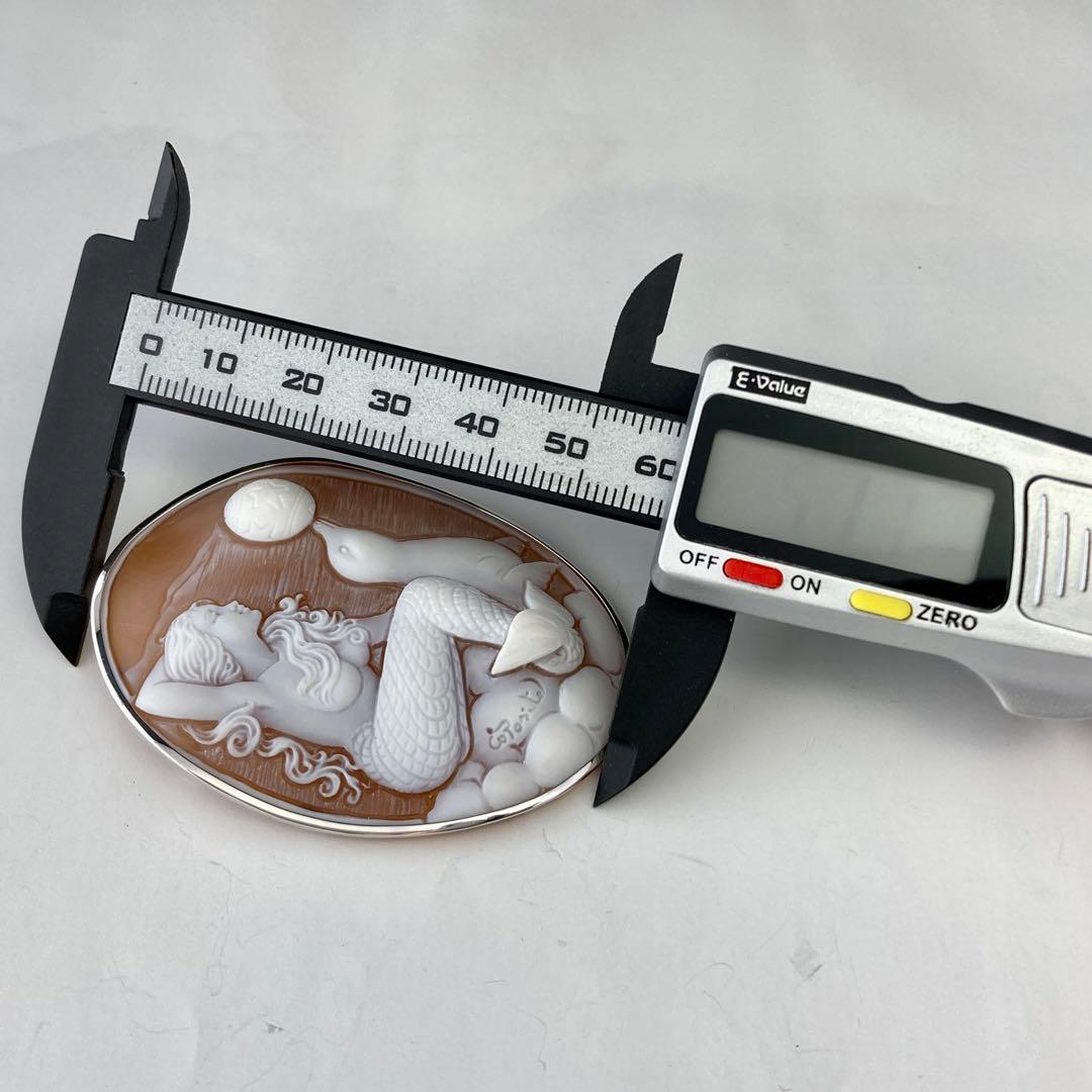 k18.W G．シエルカメオ、ブローチ、ペンダント、No.408.