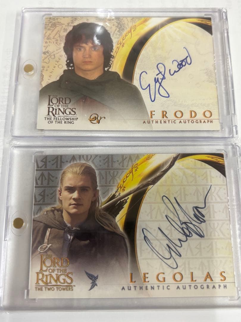 topps ロードオブザリング　オーランドブルーム　イライジャウッド　サイン