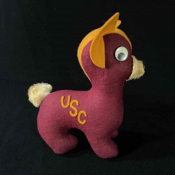 激レア 50s 60s USC カレッジドール マスコット ぬいぐるみ 犬 希少