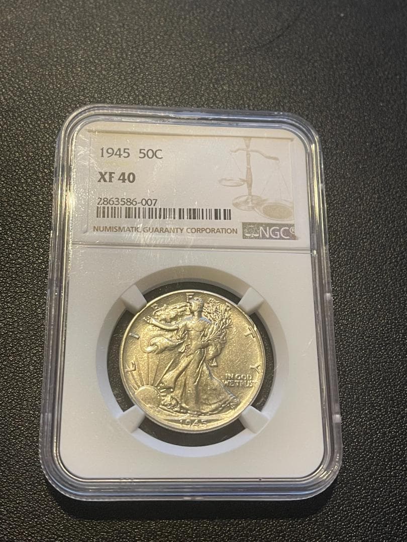 1945年 50セント XF 40 NGC認証
