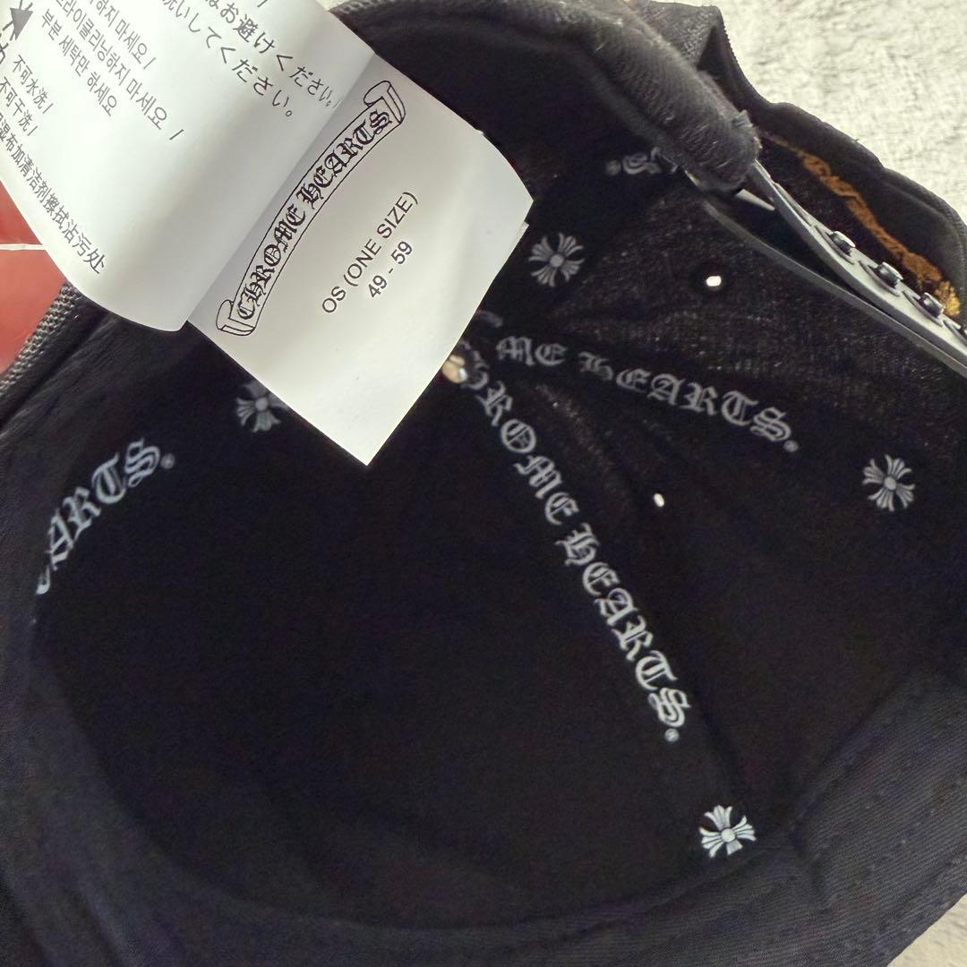 CHROME HEARTS／CHロゴ ベースボールキャップ ブラックイエロー