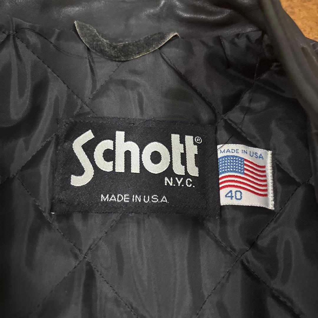 ［金欠により大値幅下げ！早い者勝ち‼️］ Schott シングルライダース　40