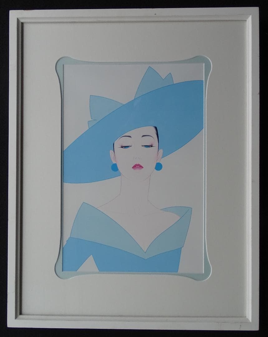 ・作者名：　鶴田　一郎・画題：　人物・技法：　複製画