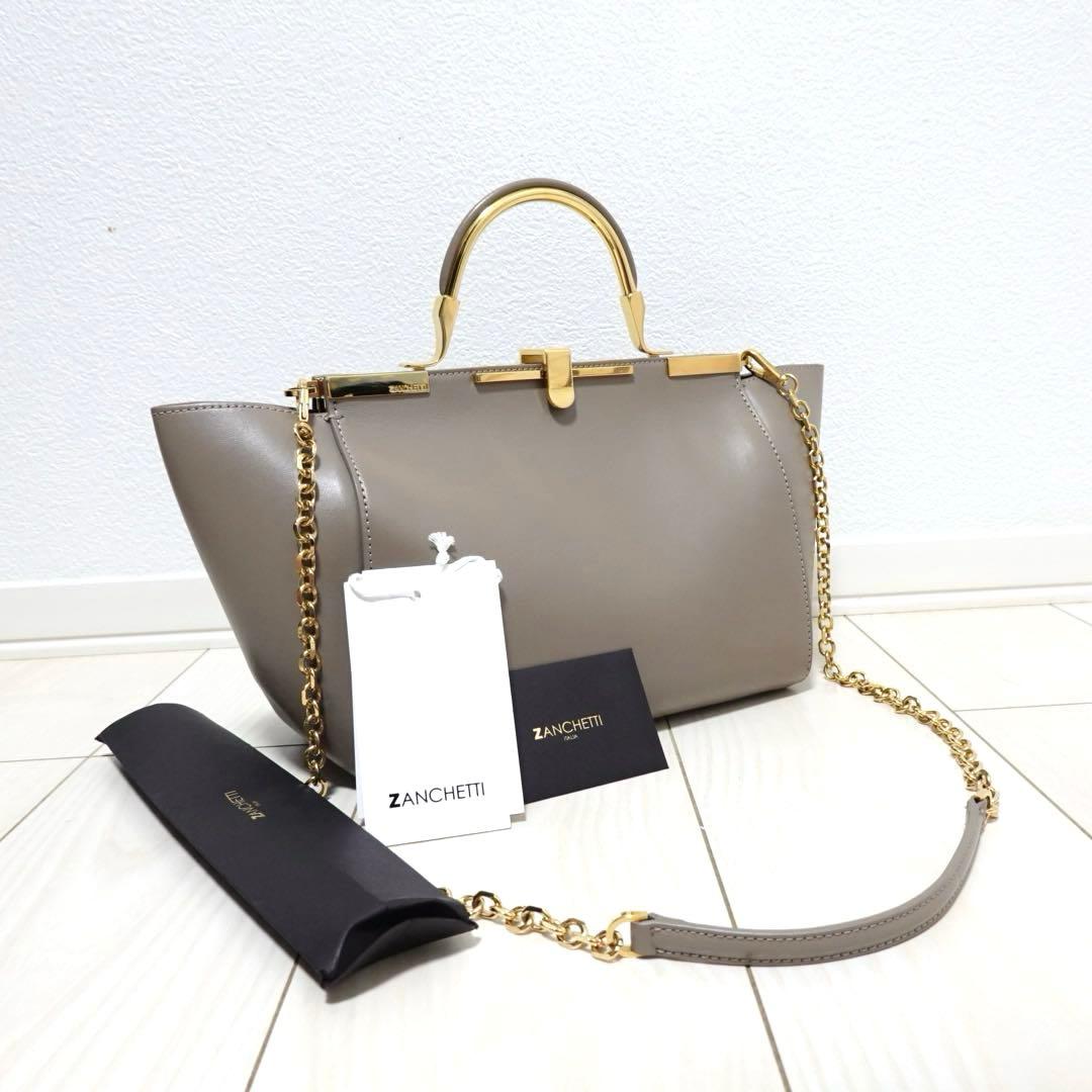 ザンケッティ　アムレット　ハンドバッグ　ショルダーバッグ　チェーン　トートバッグ
