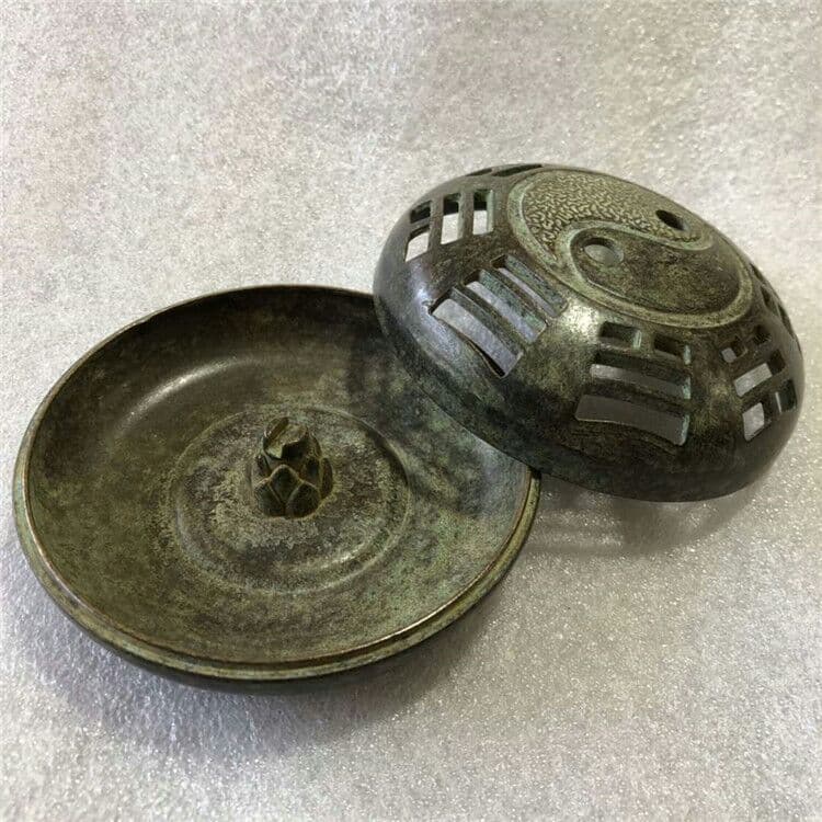 古玩古工芸品銅器銅燻香炉八卦小香炉